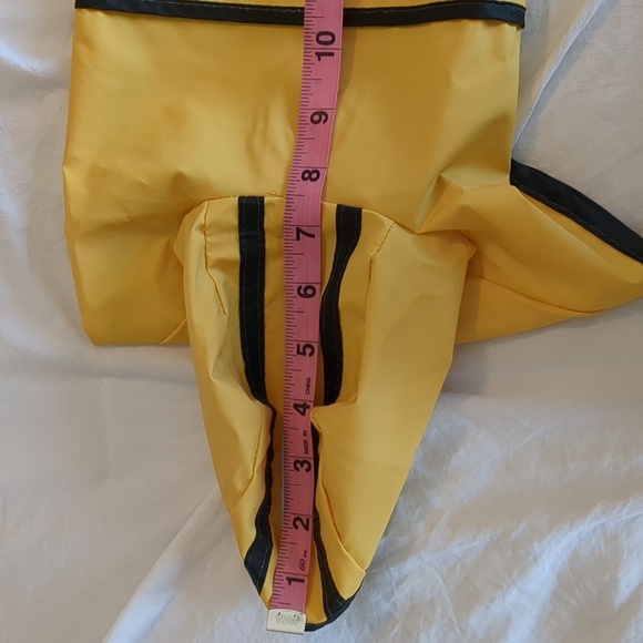 Small Yellow Reflective Dog Raincoat - Picture 6 of 10